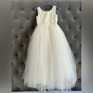 Stunning Ivory Flower Girl Dress!!